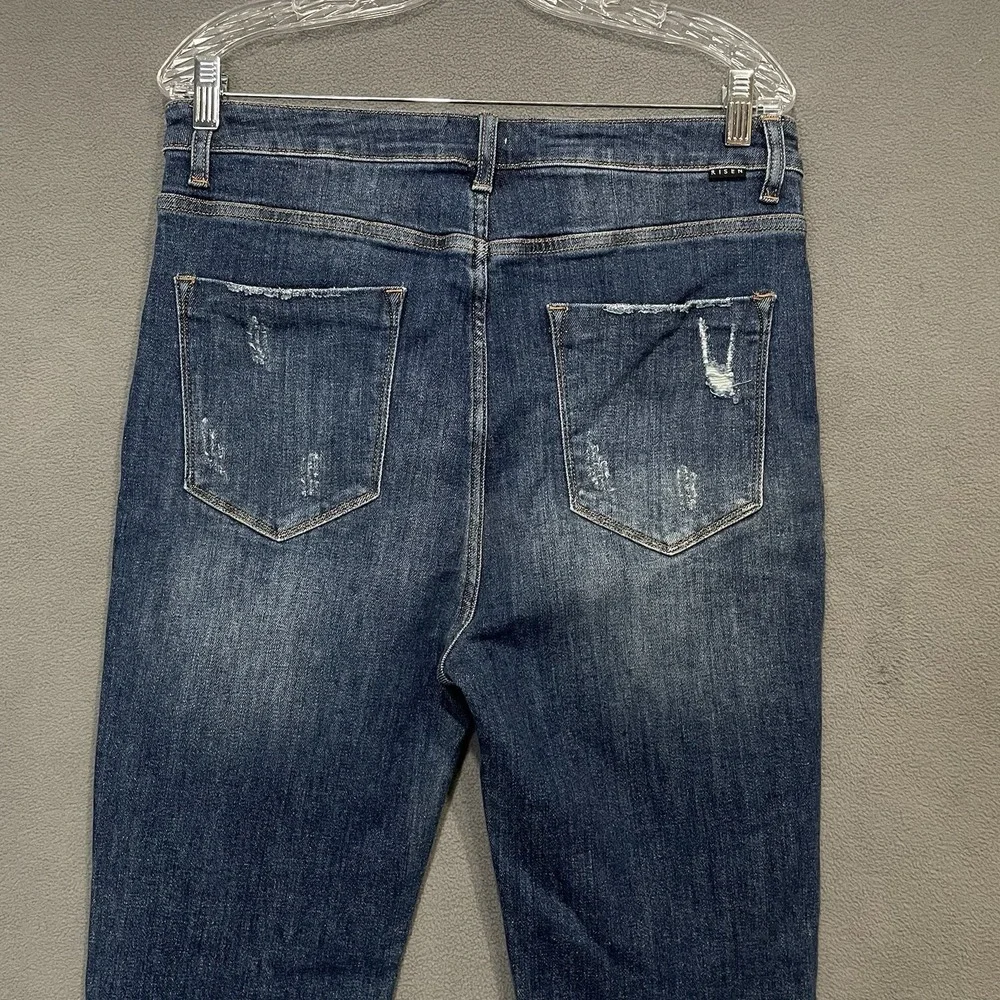 Risen Distressed Women's Jeans Size‎ 13/31 Rdp1412 Button Fly 32x31
